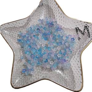 Accessoires d'épingle à cheveux antiques bricolage Mini petites boucles d'oreilles Lily Valley 8mm bicolore dégradé paillettes or nacré pointu Design - Product Image 2