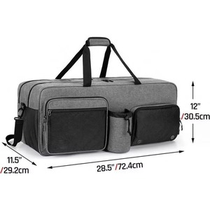 Échantillon gratuit, sac de tennis à bandoulière imperméable personnalisé OEM BSCI, sac de raquette de tennis de table, sac de raquette de badminton - Product Image 3