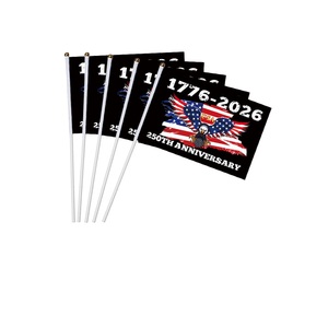 Drapeaux de la 250e Anniversaire de l'Amérique, <span class=keywords><strong>mini</strong></span> drapeaux patriotiques à tenir à la main, 5x8 pouces, double face, pour la décoration de la maison et l'accueil - Product Image 6