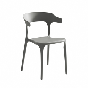 Silla <span class=keywords><strong>de</strong></span> <span class=keywords><strong>Comedor</strong></span> Minimalista Moderna <span class=keywords><strong>de</strong></span> Plástico PP, Ligera, Apilable y Ecológica <span class=keywords><strong>para</strong></span> Interiores/Exteriores, Sala <span class=keywords><strong>de</strong></span> Estar, <span class=keywords><strong>Terraza</strong></span> - Product Image 4
