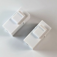 Konektor RJ45 Inline Keystone Jack dengan Kontak Kuningan dan Casing ABS Female to Female RJ45