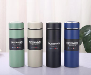 Botella de Agua Ecológica Moderna para Negocios, Termo de Acero Inoxidable con Aislamiento al Vacío, para Bebidas Frías y Calientes, Cantimplora Metálica Estándar, 6-12 Horas - Product Image 3