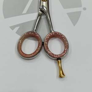 กรรไกรเล็มหนวดและหนวดเคราขนาด5นิ้วทำจากสเตนเลสสตีลสำหรับมืออาชีพ - Product Image 4