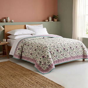 Couette d'hiver légère et lavable en coton imprimé floral, écologique, pour la maison et l'hôtel, design moderne et confortable - Product Image 1