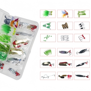 CZFIT <b>Fishing</b> Bait Set Mixed Spoon Hook Flying Fish Bait Set Box Set Isca Artificial Bait <b>Fishing</b> Accessories Fixture Bait - Product Image 2