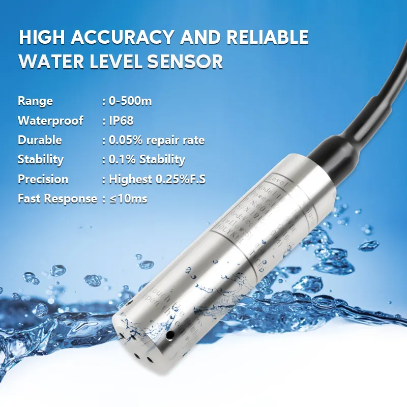 Holykell Ip68 Waterdicht Vuil Water Rs485 Dompelbare Waterniveausensor