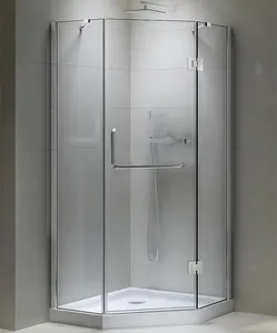 专业制造商酒店浴室无框淋浴房铰链门玻璃淋浴房