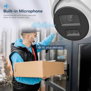 Caméra IP PoE tourelle IA 8MP pour extérieur, sécurité CCTV intelligente avec double éclairage IR <span class=keywords><strong>et</strong></span> couleur, détection humaine/véhicule, audio unidirectionnel, conforme NDAA - Product Image 2