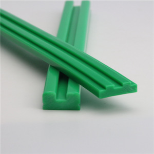 <b>Polymer</b> Guide Rail Pads For Conveyor Equipment Wear Resistant Green T Shape Polypropylene PE Chain Guide Rails - Product Image 4