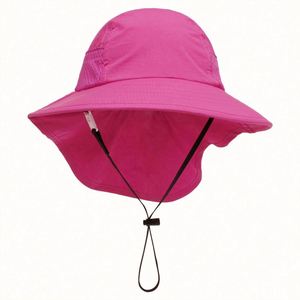 Summer New Children's Casual Cycling <b>Leaf</b> Pattern Light Breathable Mesh Sun Protection Bucket Hat - Product Image 6
