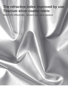 8 côtes En Fiber De Verre capsule parapluie pliant 5 argent Titane revêtement uv mini parapluie - Product Image 6