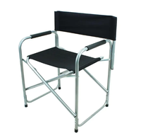 Vente en gros de chaise de réalisateur pliante en acier légère et portable pour l'extérieur
