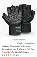 Perlindungan Telapak Tangan Penuh Pelatihan Angkat Besi Sarung Tangan Latihan Kebugaran Angkat Berat Gym dengan Wrist Wrap Support untuk Pria & Wanita