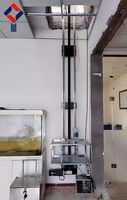 Monte-charge Électrique de Cuisine 50 75 100 kg, Mini Ascenseur de Service Alimentaire pour Restaurant