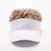 Gorra de Béisbol/Golf con Pelo Postizo, Divertida, con Visera, Ajustable, para Hombre