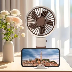 X418 Nuevo Ventilador de Mano Mini con Bloques de Color, Recargable por Batería y USB, Portátil para Estudiantes, Apto para Uso en Dormitorios y Escritorios - Product Image 4