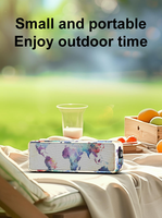 XDOBO BMTL World 20W IPX7 Wasserdichter RGB-Beleuchteter Vollbereichs-Lautsprecher mit Speicherkartenunterstützung für Outdoor-Nutzung