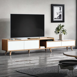 Soporte de gabinete de <span class=keywords><strong>Tv</strong></span> de madera moderno de 1,8 M de alta calidad, suministro directo de lujo, soporte de <span class=keywords><strong>TV</strong></span> blanco moderno para Hotel, hogar, sala de estar, gabinete de <span class=keywords><strong>TV</strong></span> - Product Image 5