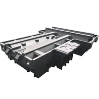 Base de machine-outil en fonte personnalisée Hailong / Lit de tour pour machine CNC, forme de précision par moulage en mousse perdue