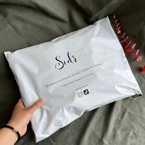 Sobres de Envío de Plástico, Bolsas de Poliéster, Tamaño Personalizado, Reciclables, Autoadhesivas, de 0.12mm de Grosor, Blancas, para Envío Exprés - Product Image 3