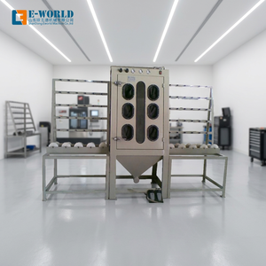 Nouvelle machine de sablage manuelle en acier Eworld, fonctionnement manuel, 220V 4kw, facile à utiliser pour le traitement des panneaux de verre (3-18mm) - Product Image 1