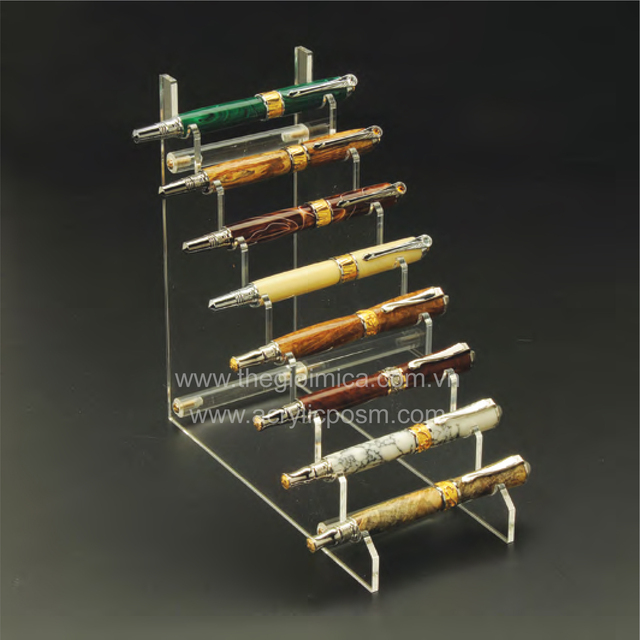DPP Premium Clear Acrylic Custom Pen Display Stand Model Penholder