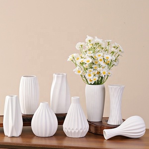Vaso <span class=keywords><strong>per</strong></span> Fiori in Ceramica Nordica Ecologica, Vaso Moderno Rotondo Bianco Non Smaltato Fai-da-Te <span class=keywords><strong>per</strong></span> Decorazione Casa e Regalo <span class=keywords><strong>per</strong></span> Disegno Bambini - Product Image 5