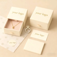 Boîte cadeau de luxe, boîte à bijoux en carton rigide de couleur unie pour boucles d'oreilles, bagues, colliers et bracelets, impression en relief, rangement