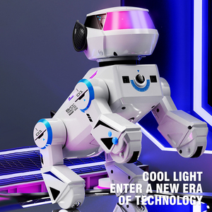 Chien robot RC intelligent avec technologie Bluetooth, lumières cool, musique, danse, cascades, cadeau interactif pour enfants, chien RC acrobatique - Product Image 3