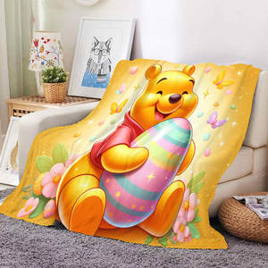 Couverture en polaire à thème de Pâques, dessin animé 3D, mignonne, personnalisée, décoration de chambre, couverture de canapé, cadeaux pour enfants et adultes - Product Image 3