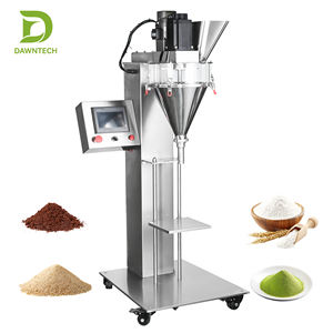 Machine de remplissage verticale semi-automatique à vis en acier inoxydable avec trémie à café 15L/30L/50L pour épices, farine, protéines, talc - Product Image 3