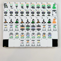 Ensemble de Mahjong de luxe Hocus Pocus pour Halloween, en acrylique américain, 160 tuiles de Mahjong, ensemble américain