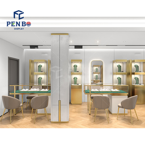 Đồ trang sức chuyên nghiệp Boutique thiết kế hiển thị đồ nội thất hiện đại 3D Rendering Cửa hàng đồ trang sức thiết kế bố trí - Product Image 6