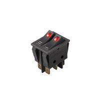 KCD4 Interrupteur à double bascule avec voyant LED DPST DPDT 10A 20A 250V AC On Off Interrupteur à bascule pour appareil