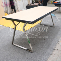 Meubles de bureau sur mesure, table de conférence pliante moderne, tables rectangulaires de luxe pour les mariages et les banquets, tables pour les événements festifs