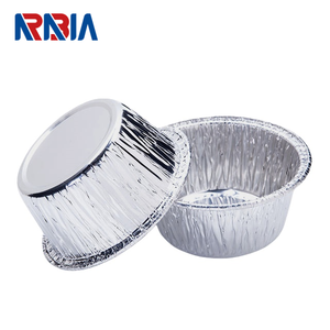Contenants en aluminium argentés de 86 mm, 100 ml, 3 oz, 3 pouces pour gâteaux, petits moules en aluminium, vente chaude - Product Image 1