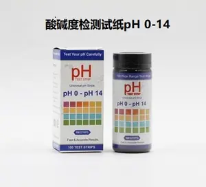 Phổ pH Kiểm tra Dải nước bọt nước tiểu 4-màu PH chỉ số dải PH 0-14