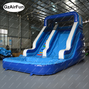 Tùy chỉnh chất lượng cao thương mại trượt nước Inflatable với hồ bơi trượt nước Inflatable cho vui - Product Image 3