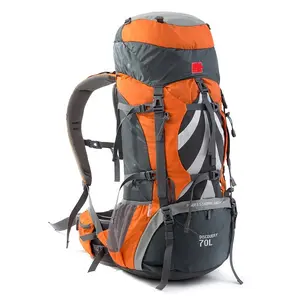 Nuovo zaino da montagna 70L + 5L Ransel con copertura antipioggia borsa a tracolla grande capacità arrampicata all'aperto campeggio zaino escursionismo