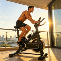 Vélo de spinning professionnel réglable pour la maison – Équipement de fitness cardio pour l'intérieur