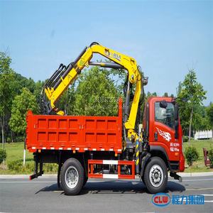 Matériel de construction 1 tonnes 2 tonnes grue à bois <span class=keywords><strong>mobile</strong></span> de camion flèche d'articulation 4*2 grue à bois montée par camion avec pince - Product Image 6