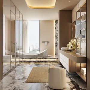 Mueble de Baño Moderno de Lujo BALOM, Mueble de Madera Contrachapada de Gran Capacidad con Espejo Inteligente y Fabricación OEM - Product Image 3