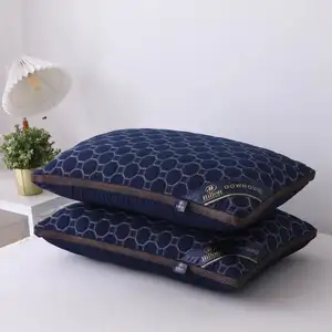 1000g hot sale luxury 5 star hotel pillow 48x74cm quilted hilton double lining pillow 1kg customization
