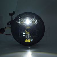 YongJin Black Led Phare avec feu de position pour vespa Scooter LXV