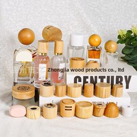 Tapa de perfume con fragancia de madera natural, hecha de fresno y bambú, capacidad de 50 ml