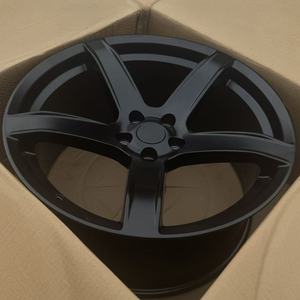 Cerchi in Lega di Alluminio da 20 Pollici a Concavità Profonda e Cinque Razze Nero Opaco PCD 5x115 per Autovettura <span class=keywords><strong>Dodge</strong></span> Hellcat Challenger - Product Image 3