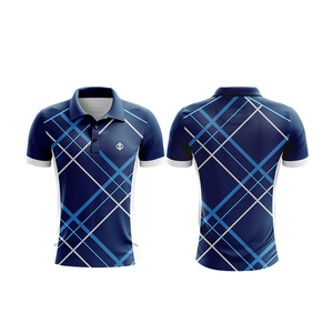 เสื้อโปโลผู้ชายคุณภาพสูง 100% โพลีเอสเตอร์ ระบายอากาศได้ดี ป้องกันรอยยับ แขนสั้น คอปก สวมใส่สบาย เหมาะสำหรับเล่นกอล์ฟ ขายส่ง - Product Image 1