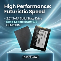 SSD (Solid State Drive) SATA3.0 2.5 Inci Kecepatan Tinggi 128GB 256GB 512GB 1TB Hard Drive Eksternal untuk Desktop Laptop