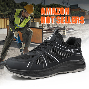 Guyisa prix d'usine <span class=keywords><strong>chaussures</strong></span> <span class=keywords><strong>de</strong></span> <span class=keywords><strong>sécurité</strong></span> à bout en acier pour hommes anti-écrasement et anti-perçage pour bottes <span class=keywords><strong>de</strong></span> travail légères et à la mode - Product Image 5