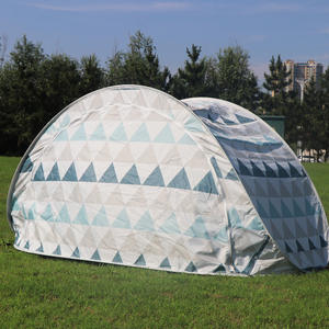 เต็นท์พับได้สองชั้นแบบอัตโนมัติเต็มรูปแบบเต็นท์ชายหาดกลางแจ้งแบบพกพาสำหรับเด็ก2คนตั้งแคมป์กลางแจ้ง - Product Image 6